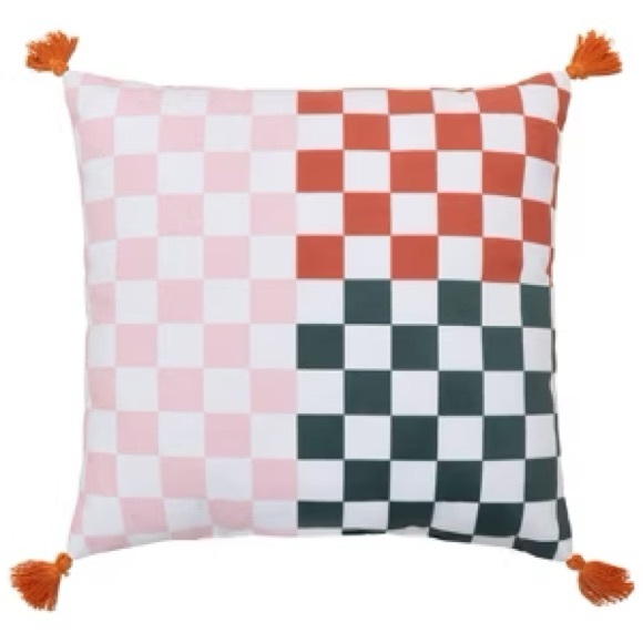 5/$15 Target | Boho Checkered Throw Pillow 14 X 14 - Picture 2 of 9